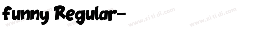 funny Regular字体转换